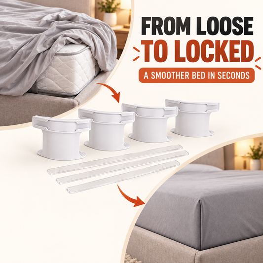 Invisible Bed Sheet Corner Lock Clips